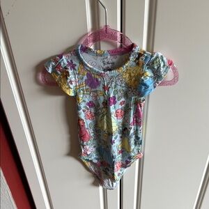 Posh Peanut Disney Princess Floral Baby Bodysuit